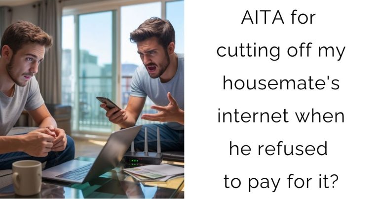 AITA for cutting off my housemate’s internet when he refused to pay for it?