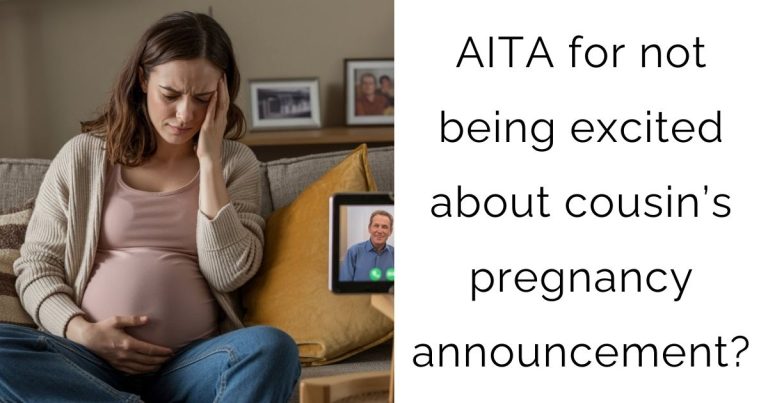 AITA for not being excited about cousin’s pregnancy announcement?