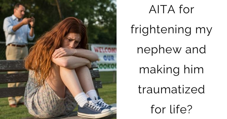 AITA for frightening my nephew and making him traumatized for life?