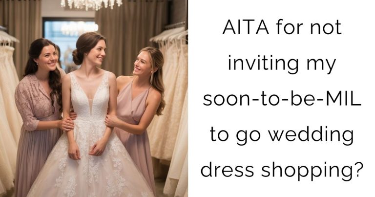 AITA for not inviting my soon-to-be-MIL to go wedding dress shopping?