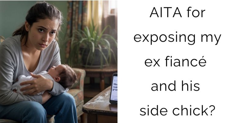 AITA for exposing my ex fiancé and his side chick?