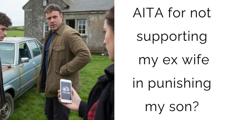 AITA for not supporting my ex wife in punishing my son?