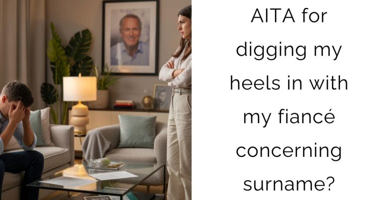 AITA for digging my heels in with my fiancé concerning surname?