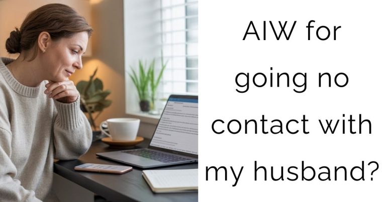 AIW for going no contact with my husband?
