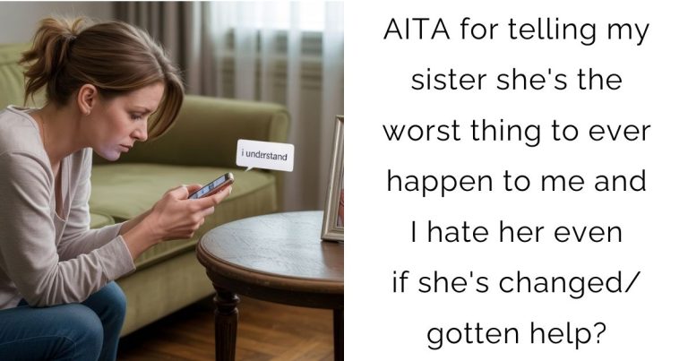AITA for telling my sister she’s the worst thing to ever happen to me and I hate her even if she’s changed/gotten help?