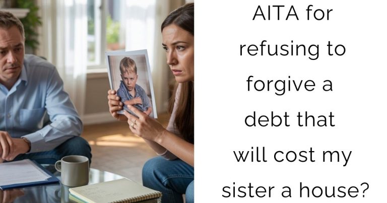 AITA for refusing to forgive a debt that will cost my sister a house?