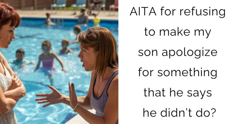AITA for refusing to make my son apologize for something that he says he didn’t do?