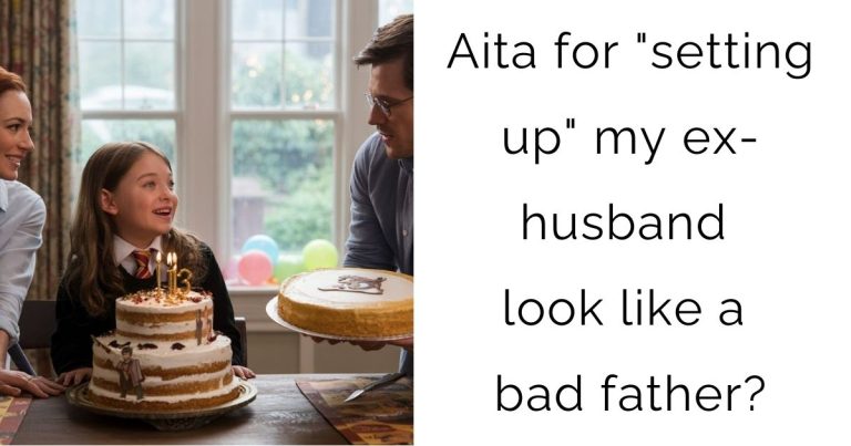 Aita for “setting up” my ex-husband look like a bad father?