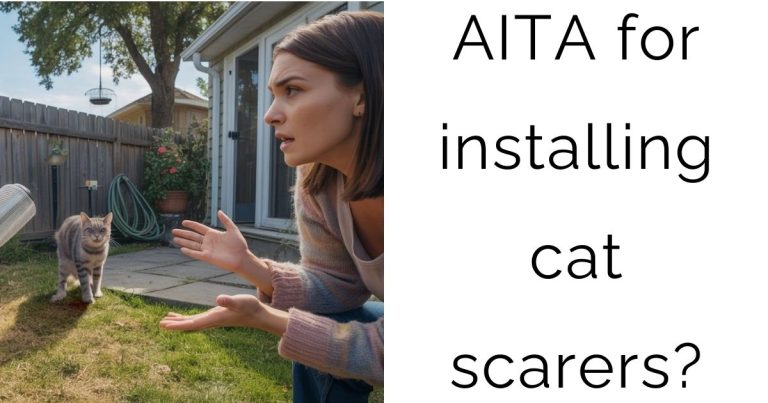 AITA for installing cat scarers?