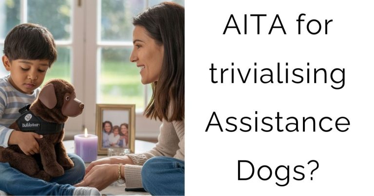 AITA for trivialising Assistance Dogs?