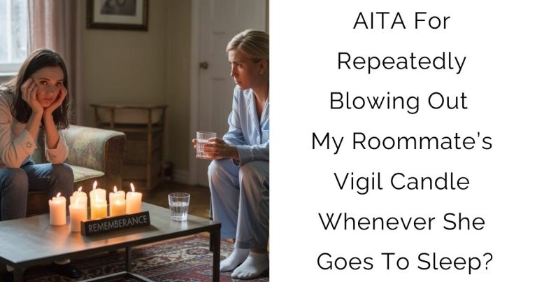 AITA For Repeatedly Blowing Out My Roommate’s Vigil Candle Whenever She Goes To Sleep?