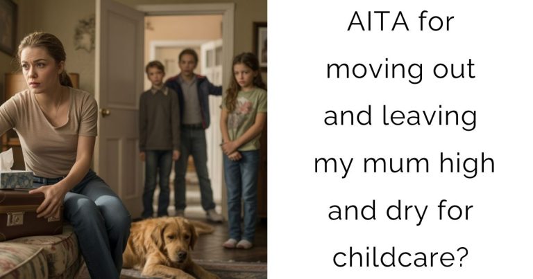 AITA for moving out and leaving my mum high and dry for childcare?
