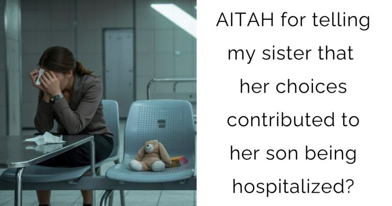 AITAH for telling my sister that her choices contributed to her son being hospitalized?