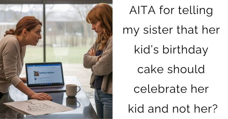 AITA for telling my sister that her kid’s birthday cake should celebrate her kid and not her?