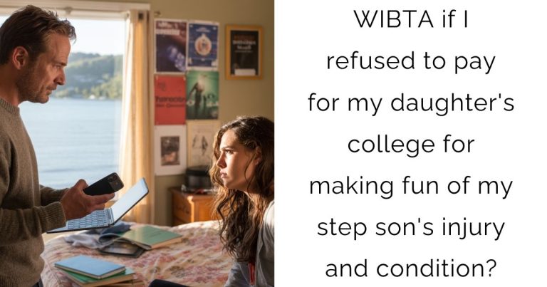 WIBTA if I refused to pay for my daughter’s college for making fun of my step son’s injury and condition?