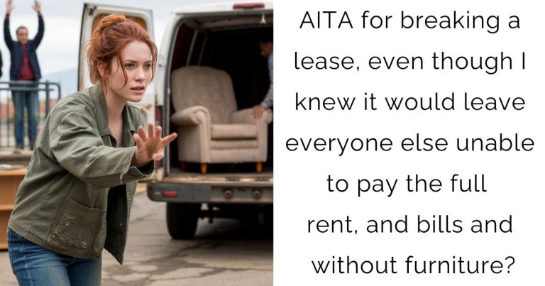 AITA for breaking a lease, even though I knew it would leave everyone else unable to pay the full rent, and bills and without furniture?