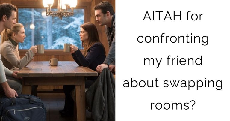 AITAH for confronting my friend about swapping rooms?