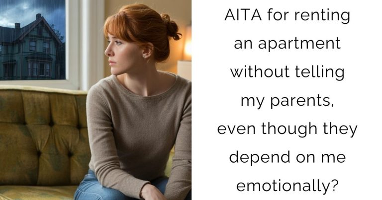 AITA for renting an apartment without telling my parents, even though they depend on me emotionally?