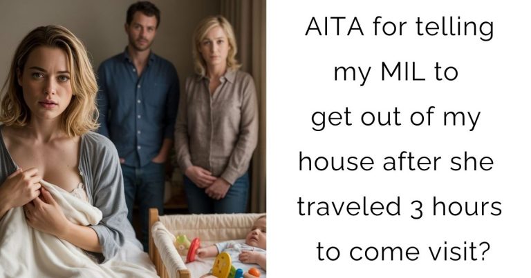 AITA for telling my MIL to get out of my house after she traveled 3 hours to come visit?