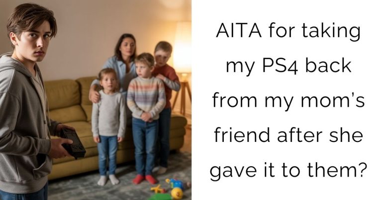 AITA for taking my PS4 back from my mom’s friend after she gave it to them?