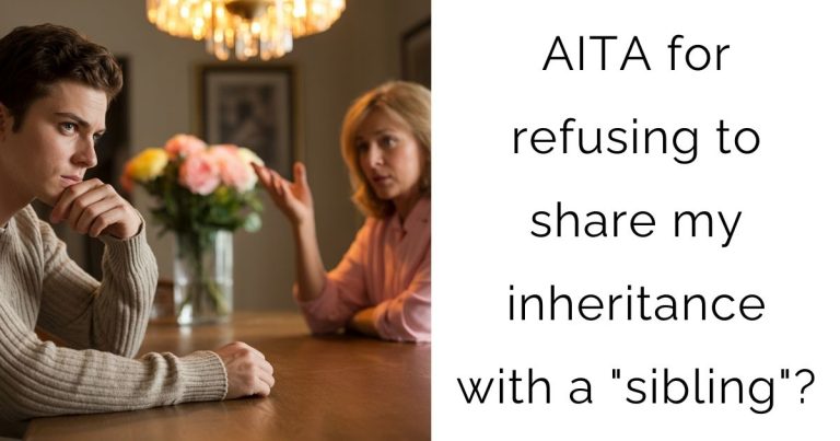 AITA for refusing to share my inheritance with a “sibling”?