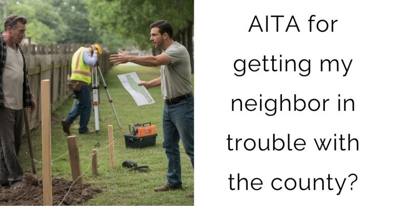 AITA for getting my neighbor in trouble with the county?