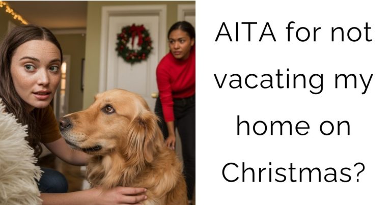AITA for not vacating my home on Christmas?