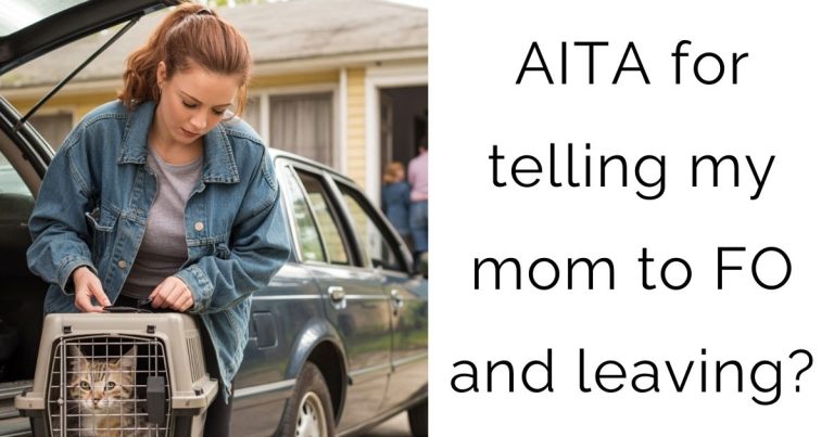 AITA for telling my mom to FO and leaving?