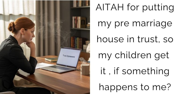 AITAH for putting my pre marriage house in trust , so my children get it , if something happens to me?