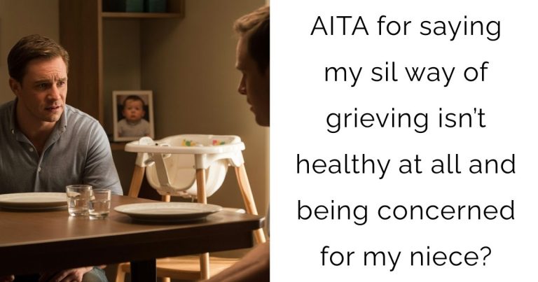 AITA for saying my sil way of grieving isn’t healthy at all and being concerned for my niece?