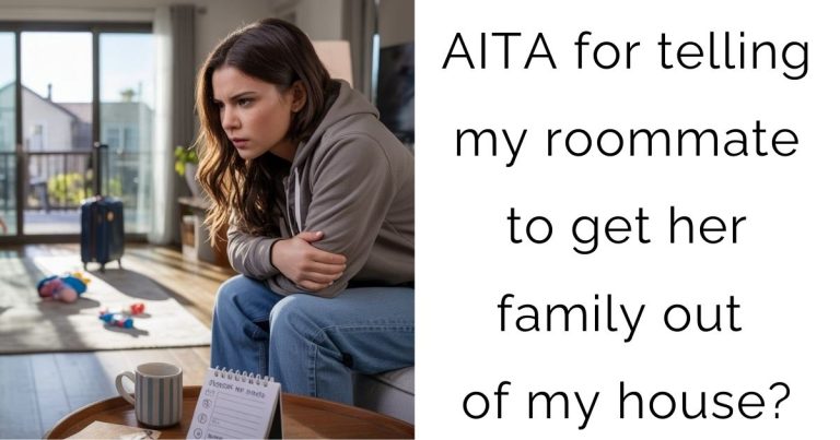 AITA for telling my roommate to get her family out of my house?