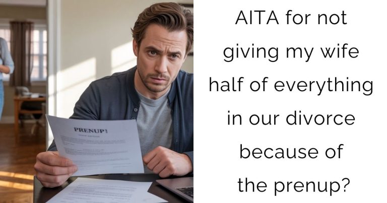 AITA for not giving my wife half of everything in our divorce because of the prenup?