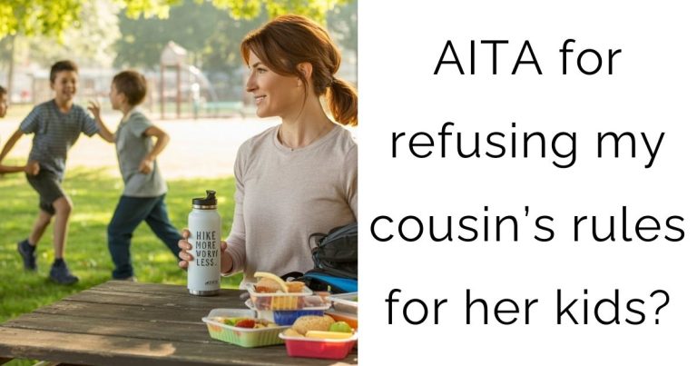 AITA for refusing my cousin’s rules for her kids?