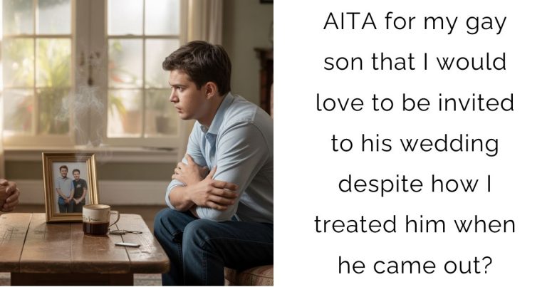 AITA for my gay son that I would love to be invited to his wedding despite how I treated him when he came out?