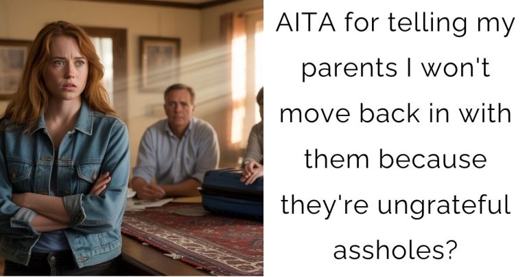 AITA for telling my parents I won’t move back in with them because they’re ungrateful assholes?