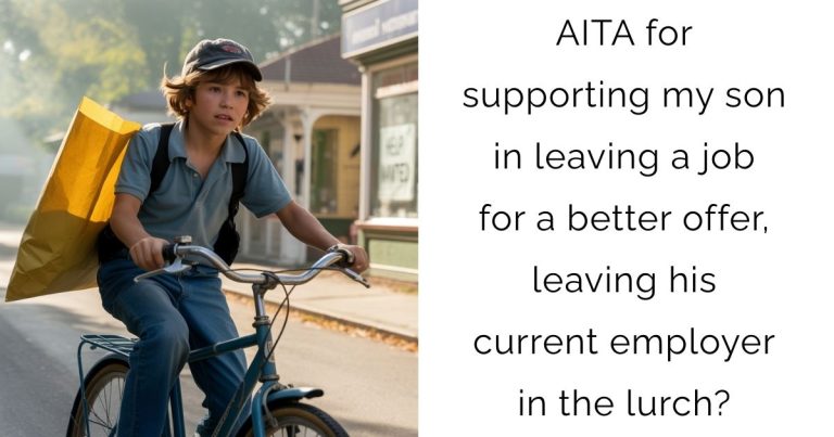 AITA for supporting my son in leaving a job for a better offer, leaving his current employer in the lurch?