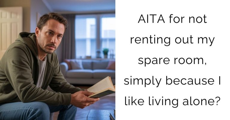 AITA for not renting out my spare room, simply because I like living alone?