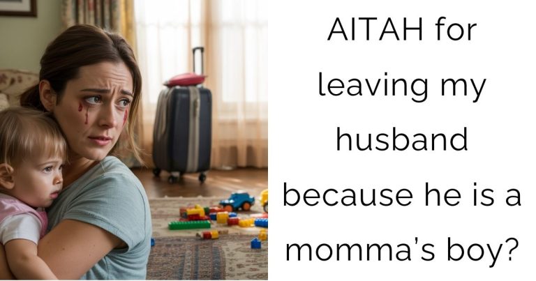 AITAH for leaving my husband because he is a momma’s boy?