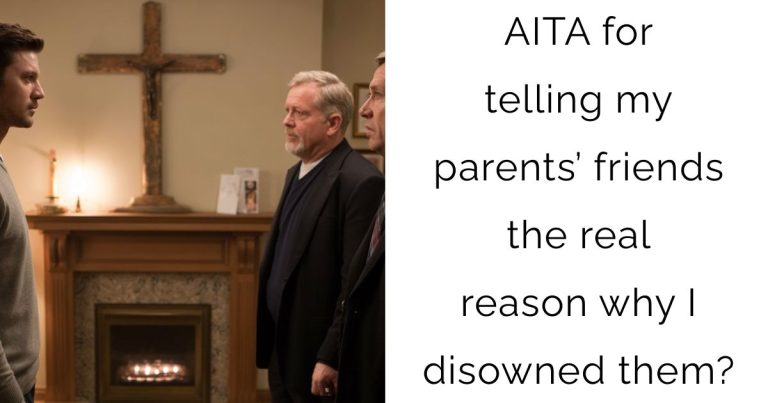 AITA for telling my parents’ friends the real reason why I disowned them?