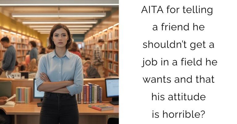 AITA for telling a friend he shouldn’t get a job in a field he wants and that his attitude is horrible?