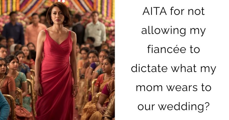 AITA for not allowing my fiancée to dictate what my mom wears to our wedding?