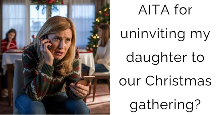 AITA for uninviting my daughter to our Christmas gathering?