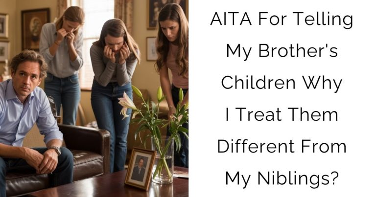 AITA For Telling My Brother’s Children Why I Treat Them Different From My Niblings?