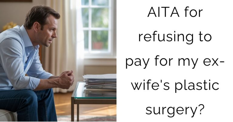 AITA for refusing to pay for my ex-wife’s plastic surgery?