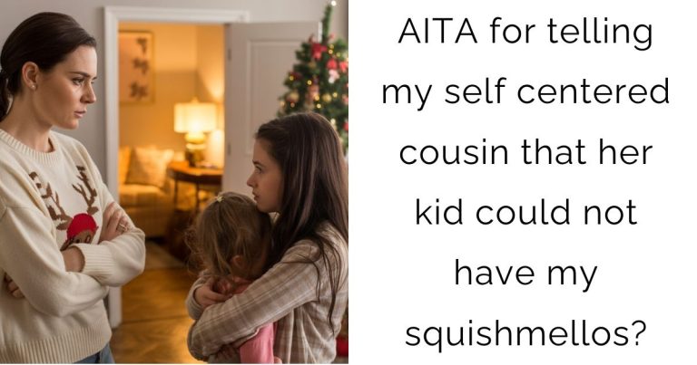 AITA for telling my self centered cousin that her kid could not have my squishmellos?