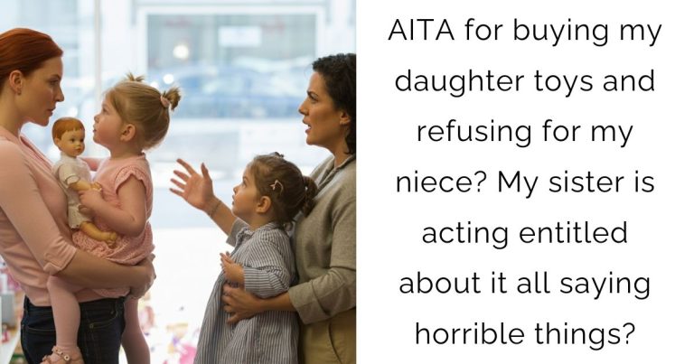 AITA for buying my daughter toys and refusing for my niece? My sister is acting entitled about it all saying horrible things?