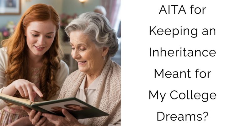 AITA for Keeping an Inheritance Meant for My College Dreams?