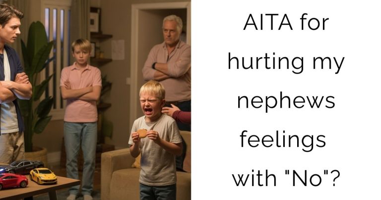 AITA for hurting my nephews feelings with “No”?