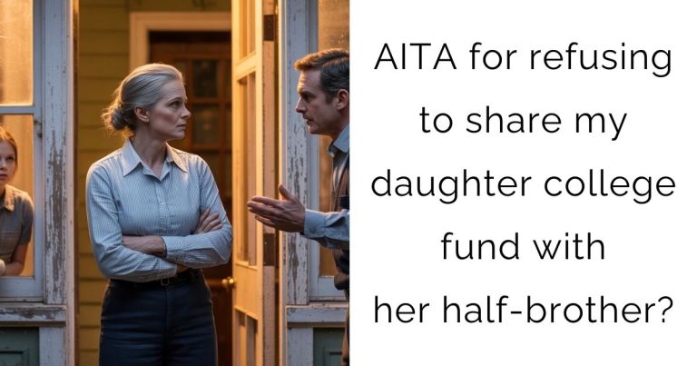 AITA for refusing to share my daughter college fund with her half-brother?