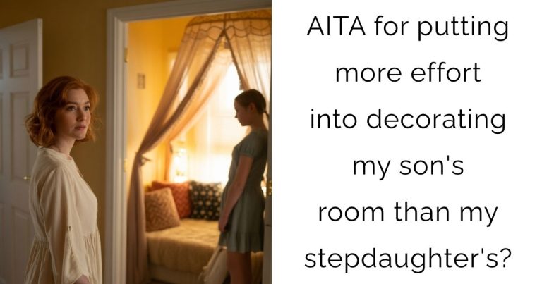 AITA for putting more effort into decorating my son’s room than my stepdaughter’s?